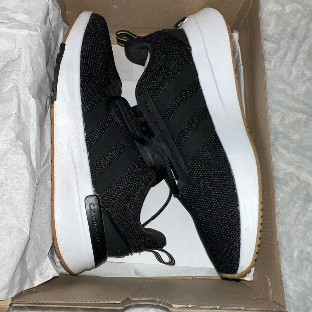 Adidas Men's Black and White Sneakers
